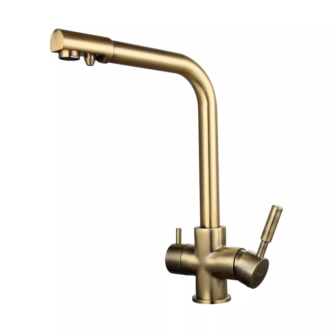 Змішувач кухонний Frap F4352-4 на дві води Бронзовий (24582900) Змішувач кухонний Frap F4352-4 на дві води Бронзовий (24582900)