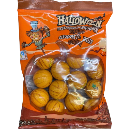 Цукерки шоколадні Halloween Pumpkin Milk Chocolate Balls 200 г (2387202177)
