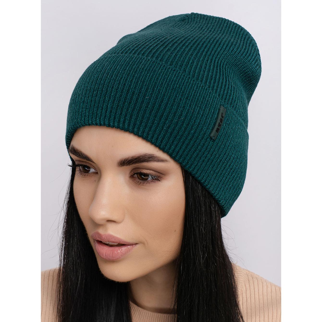 Шапка жіноча без підкладки Leks Спринт Ж one size Темно-зелений - фото 1 Шапка жіноча без підкладки Leks Спринт Ж one size Темно-зелений - фото 1