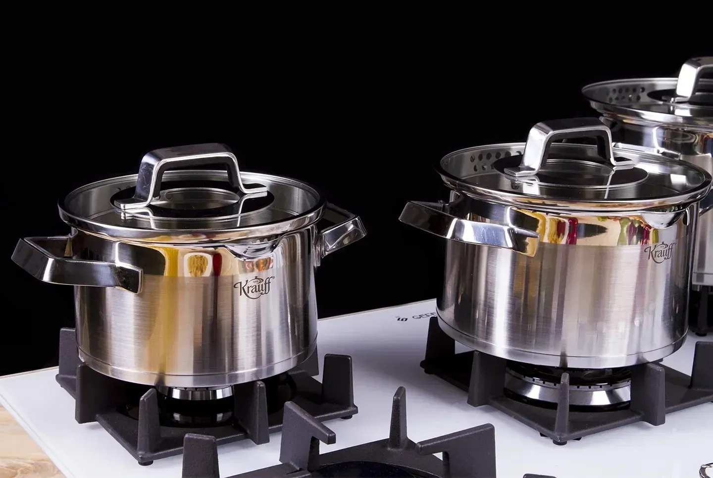 Набор кастрюль Krauff Moderne Schwarz со сковородой (55-333-411) - фото 12 Набор кастрюль Krauff Moderne Schwarz со сковородой (55-333-411) - фото 12