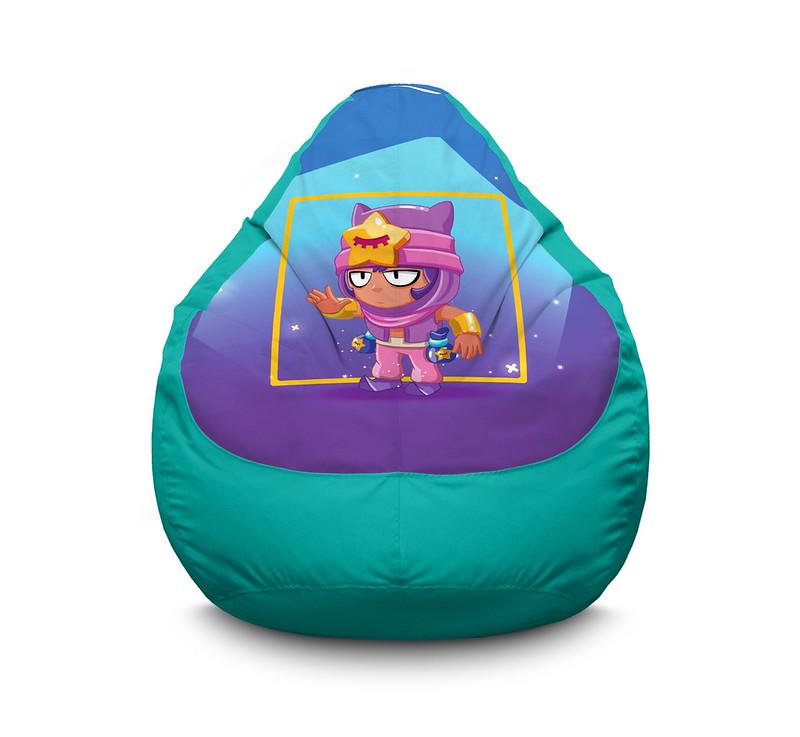 Кресло мешок iPuff Brawl Stars Sandy Оксфорд XXXL 100х135 см Бирюзовый Кресло мешок iPuff Brawl Stars Sandy Оксфорд XXXL 100х135 см Бирюзовый