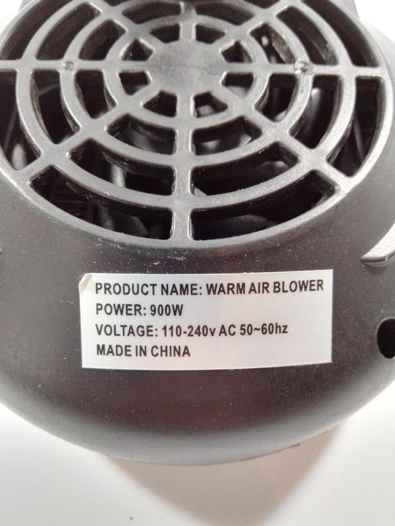 Обогреватель мини портативный Warm Air Blower 900 W Черный - фото 4