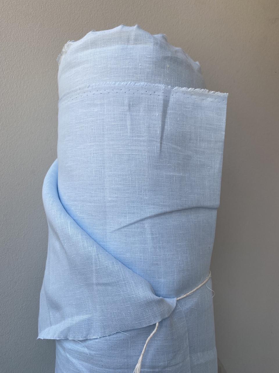 Ткань LINEN PLUS льняная 220 см 1347 Небесно-голубой - фото 5 Ткань LINEN PLUS льняная 220 см 1347 Небесно-голубой - фото 5