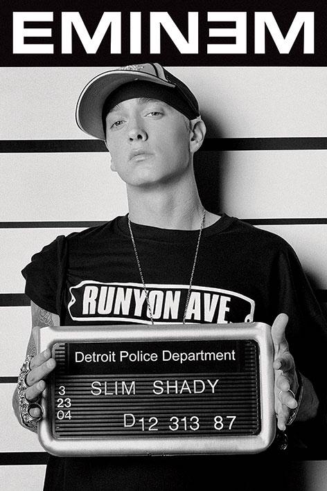 Постер плакат Eminem Mugshot 61x91,5 см