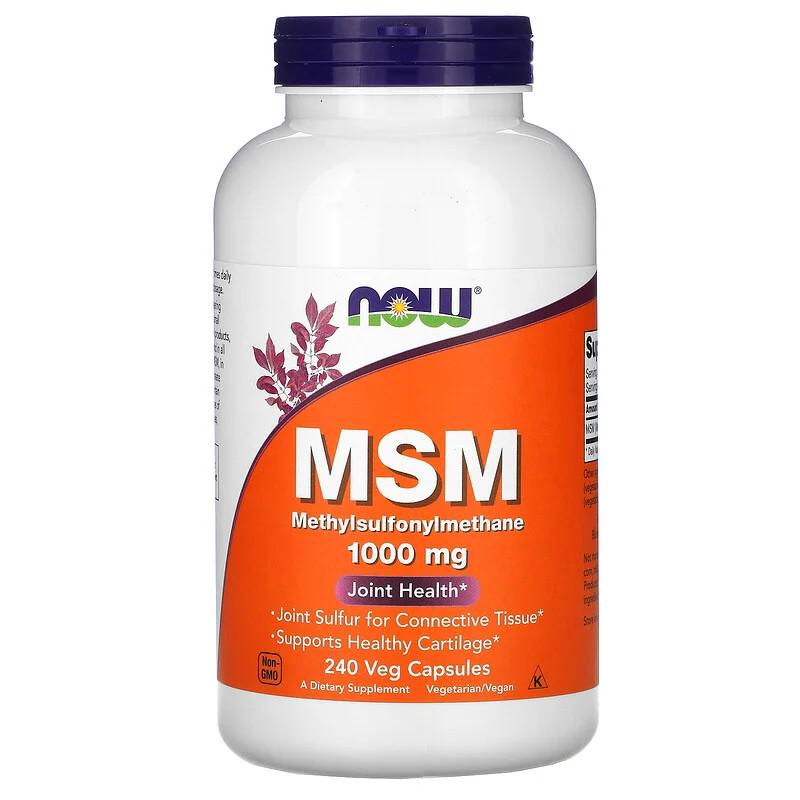 Натуральная добавка Now Foods MSM Methylsulfonylmethane 1000 мг 240 капсул