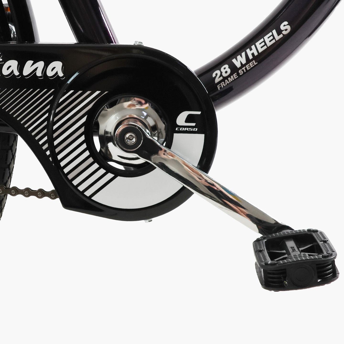 Велосипед міський Corso Montana з багажником рама 20"/28" Чорний - фото 6 Велосипед міський Corso Montana з багажником рама 20"/28" Чорний - фото 6