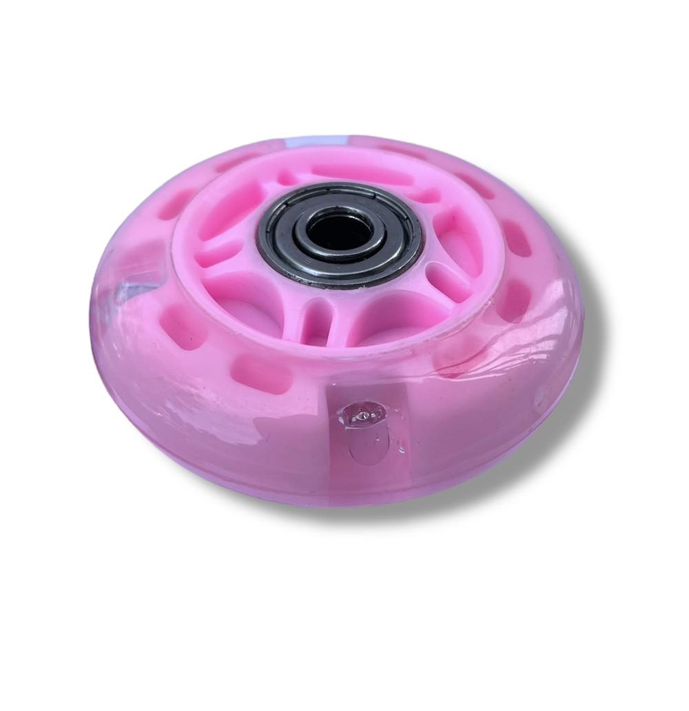 Колесо для самоката/роликів підшипники ABES-7 зі світлом 69 мм Рожевий - фото 2 Колесо для самоката/роликів підшипники ABES-7 зі світлом 69 мм Рожевий - фото 2