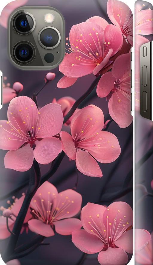 Чехол на iPhone 12 Pro Max Пурпурная сакура (6075m-2054-42517)