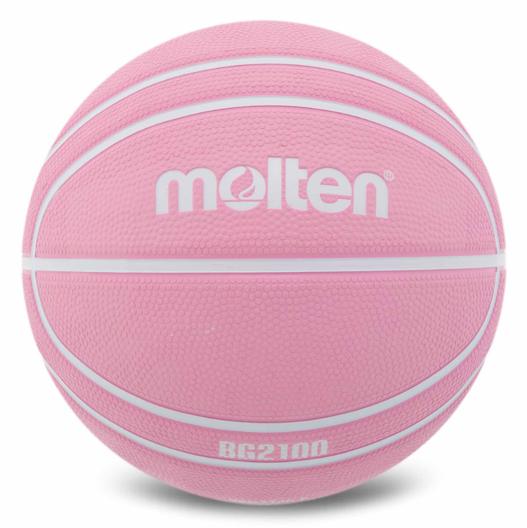 Баскетбольный мяч резиновый MOLTEN B7G2100-P №7 Розовый (29654960)