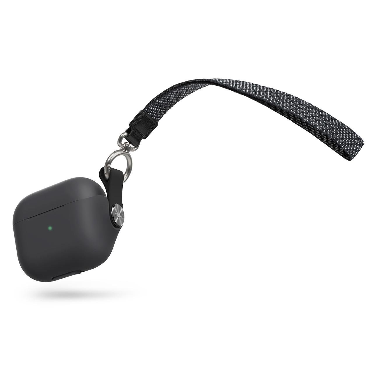 Силиконовый чехол для наушников Moshi Pebbo Case for Airpods 3rd Gen, Shadow Black (99MO123033)