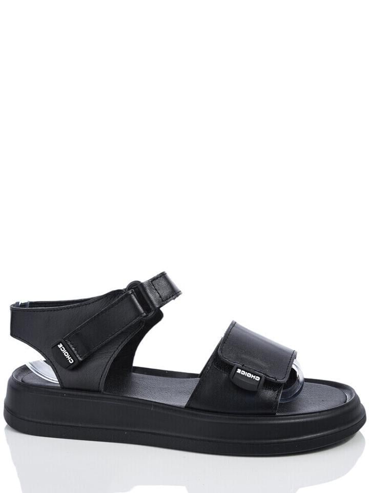 Босоножки кожаные ITTS N63-1 р. 37 Черный Босоножки кожаные ITTS N63-1 р. 37 Черный