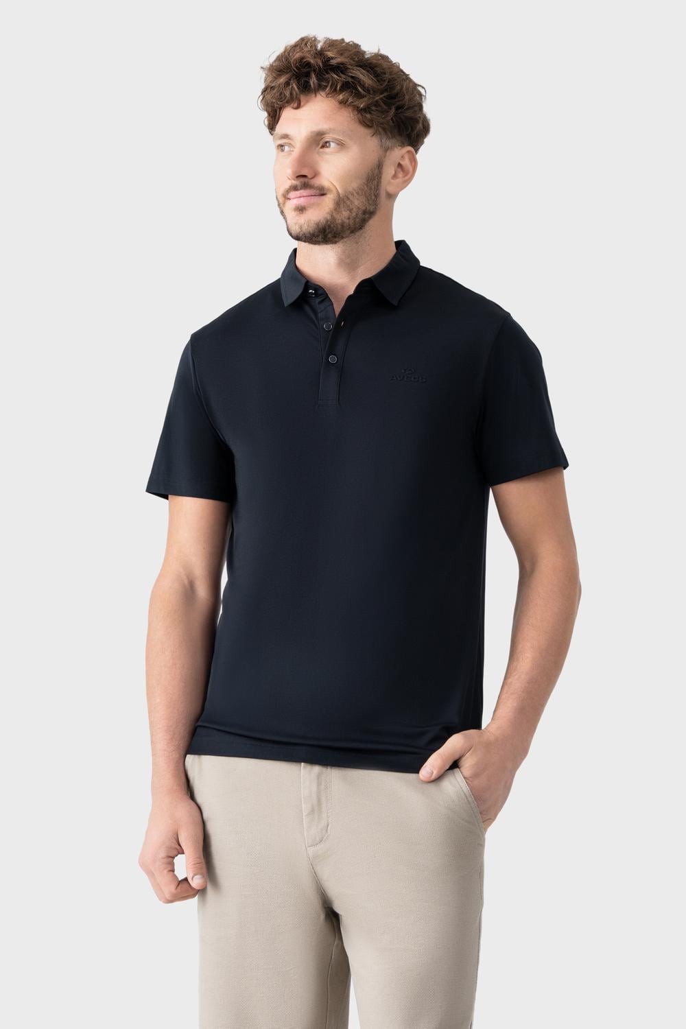 Поло Avecs с технологией Soft Touch 4XL Черный (30500/1-4XL)