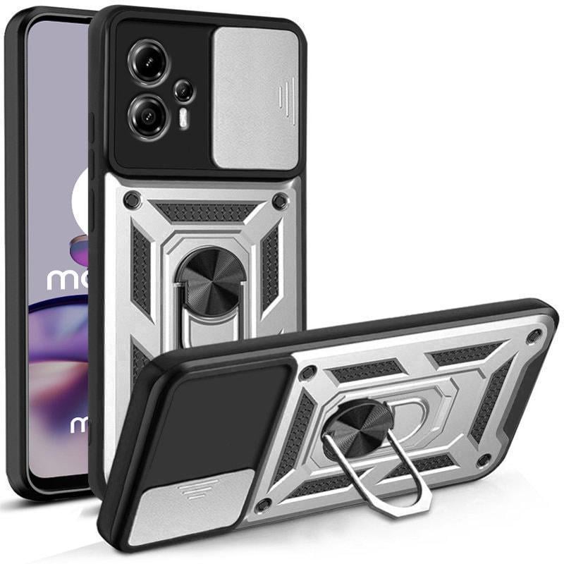 Чехол с защитой камеры 3DGuard Motorola G13 Silver (32457-59)