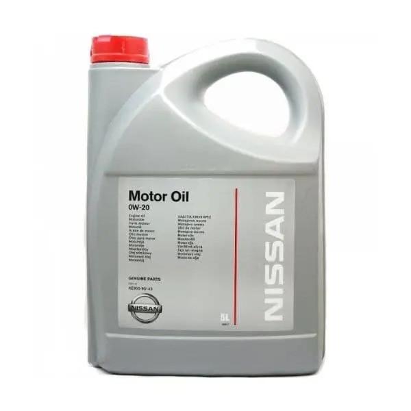 Моторное масло Nissan Motor Oil 0W-20 5 л (KE90090143) - фото 1