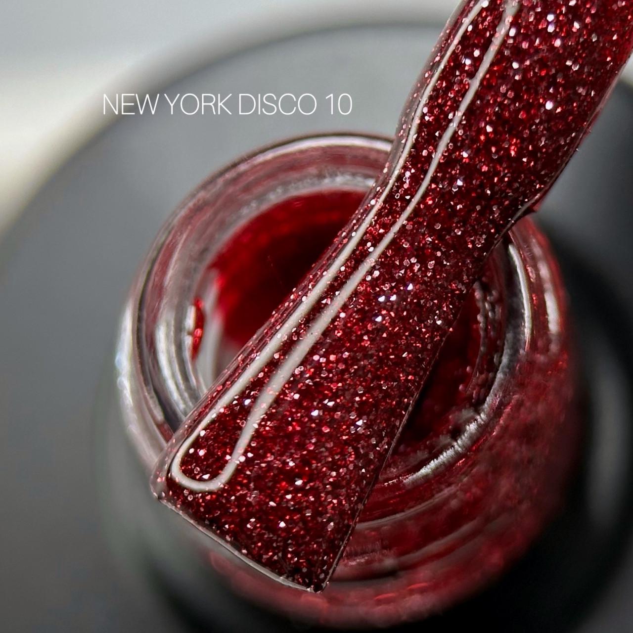 Гель-лак светоотражающий для ногтей Saga New York Disco №10 9 мл