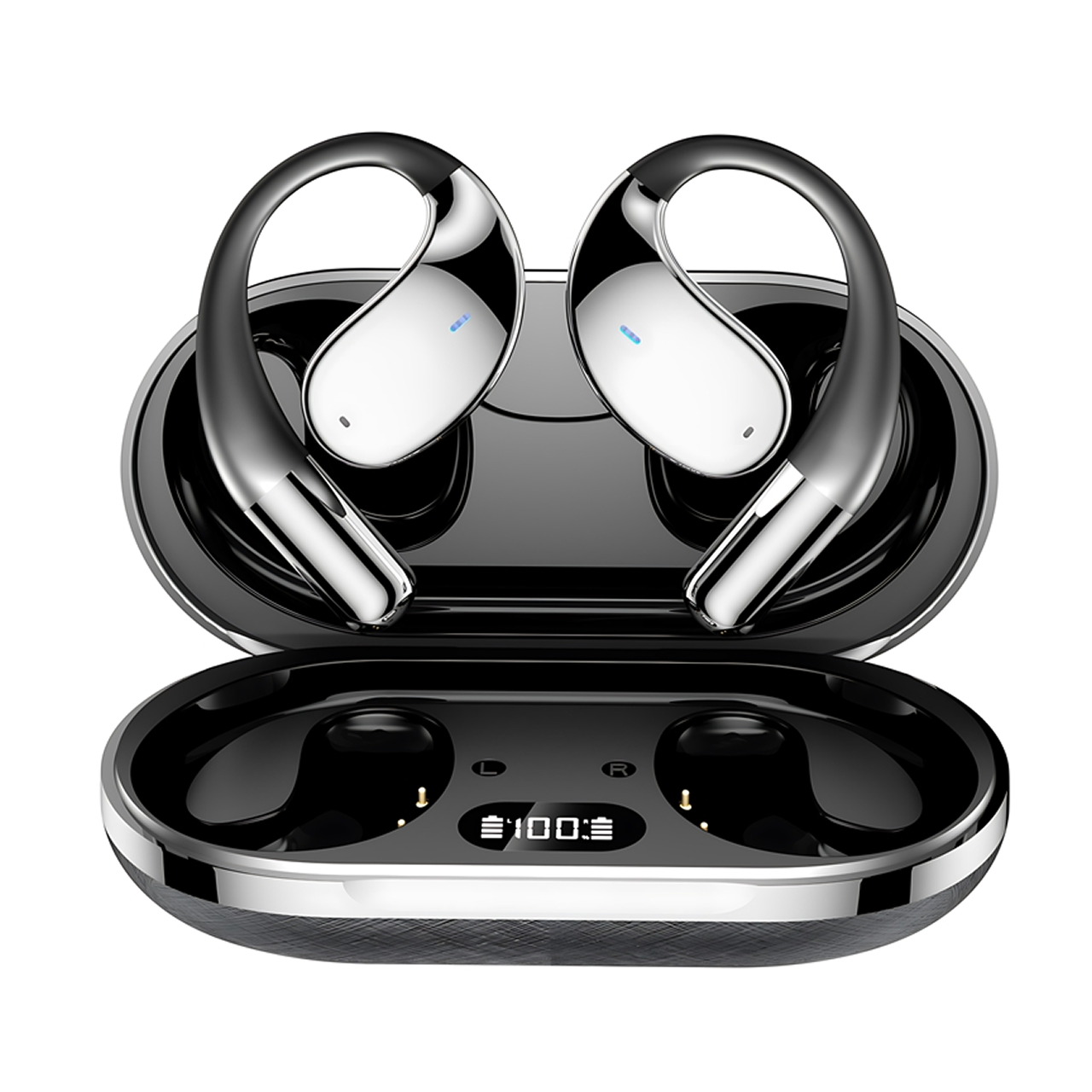 Наушники беспроводные Bluetooth с поддержкой перевода в режиме реального времени Черный (29552518)