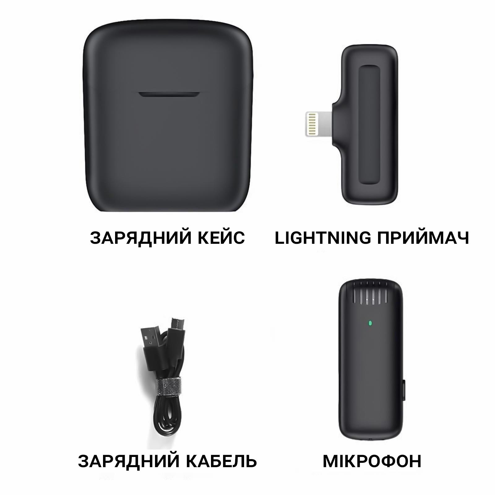 Микрофон беспроводной петличный Savetek P31 Lightning для iPhone/iPad с зарядным кейсом до 20 м - фото 13