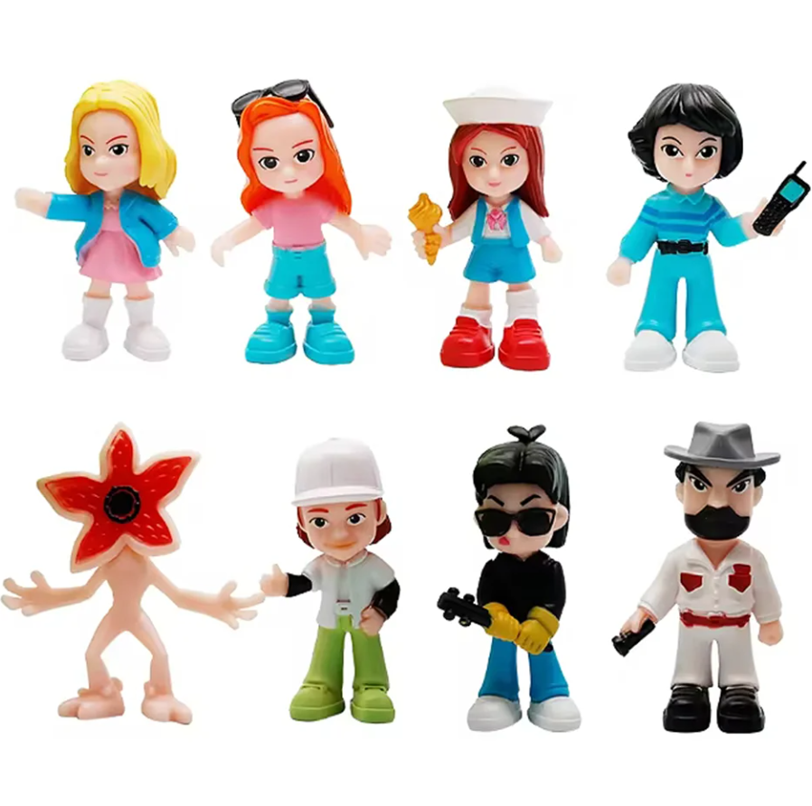 Набор фигурок Удивительные Чудеса Одиннадцать Демогоргон Stranger Things Eleven 8 шт. 8 -9 см