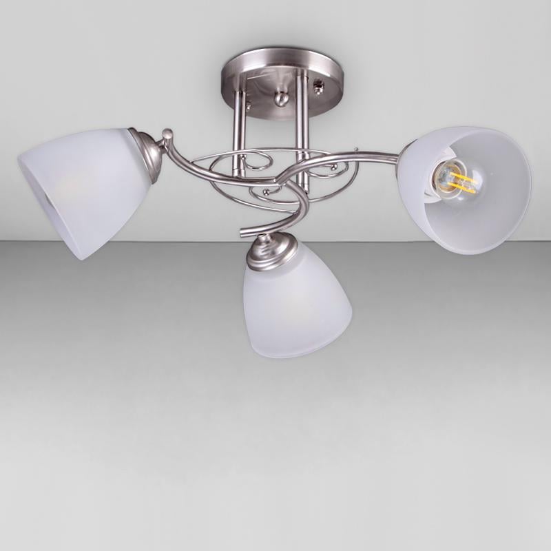 Люстра стельова Light House DL-18306/3 Хром/Білий