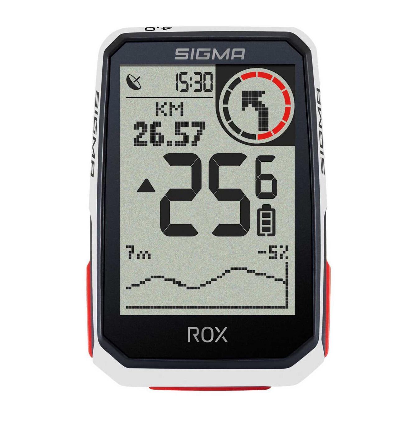 Велокомпьютер беспроводной Sigma Sport ROX 4.0 White (SD01061)