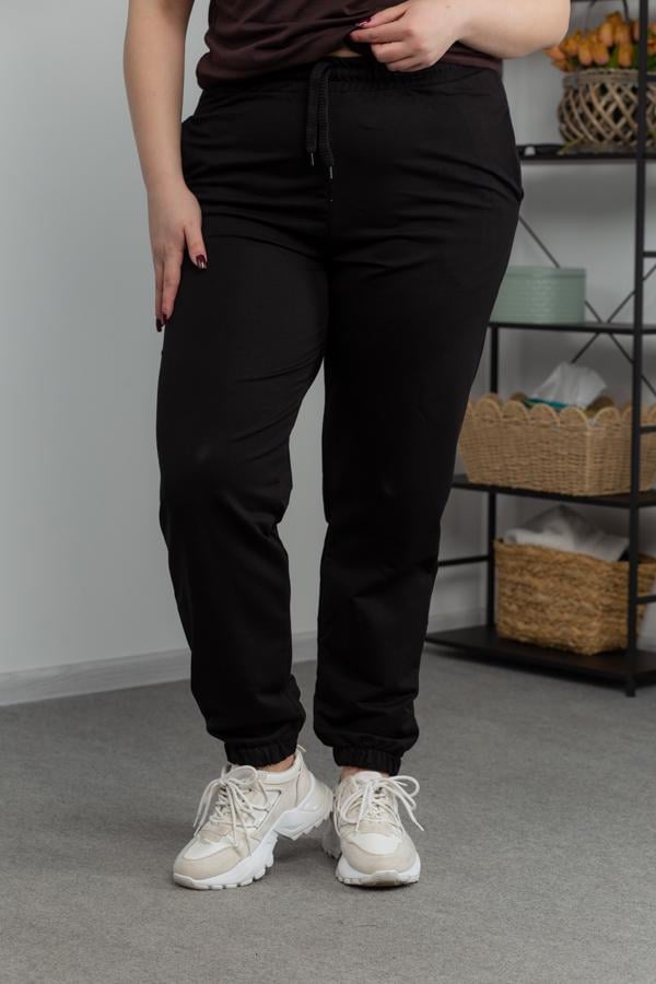 Спортивные штаны женские AKSAN 4XL Черный (21.908_black_54(4XL))