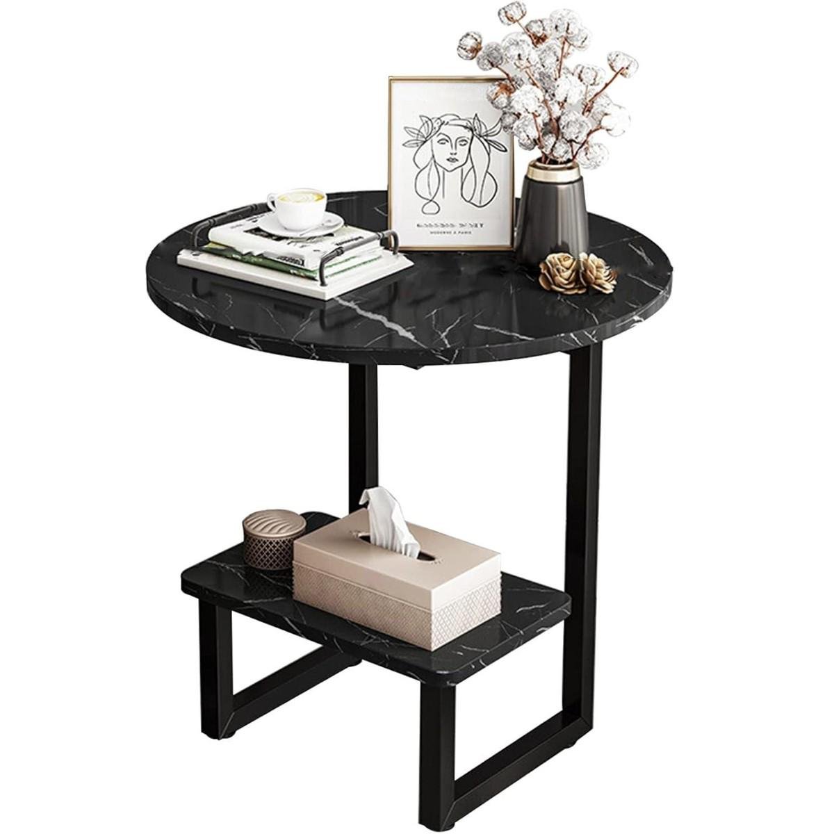 Стол журнальный Modern Home 2 яруса 40х40х56 см Черный (M50273-BL)