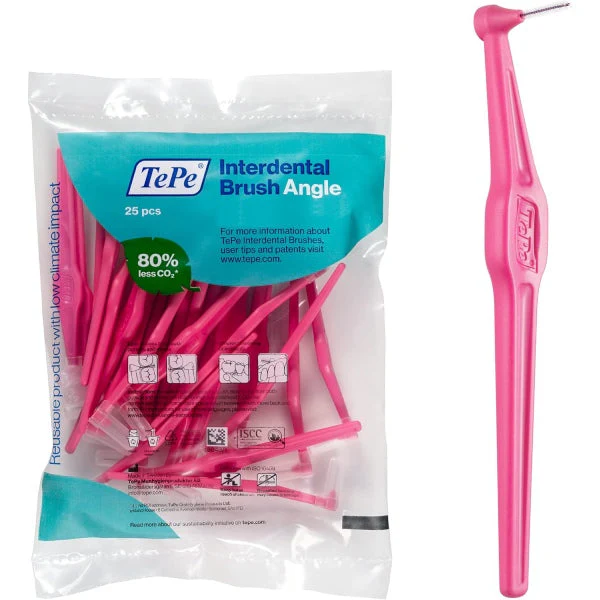 Ершики межзубные угловые TePe Angle 0,4 мм 25 шт. Розовый (107279)