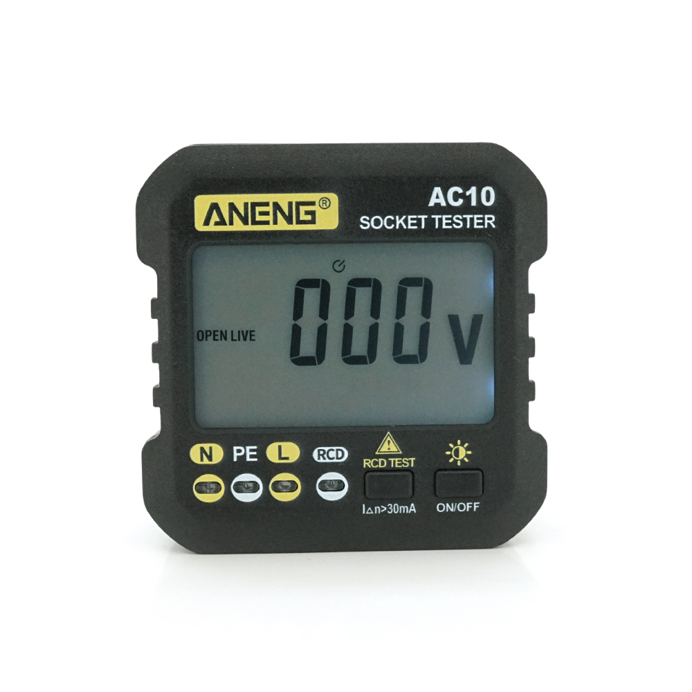 Тестер розеток ANENG ac10 функция проверки узо (YUT_V3978)