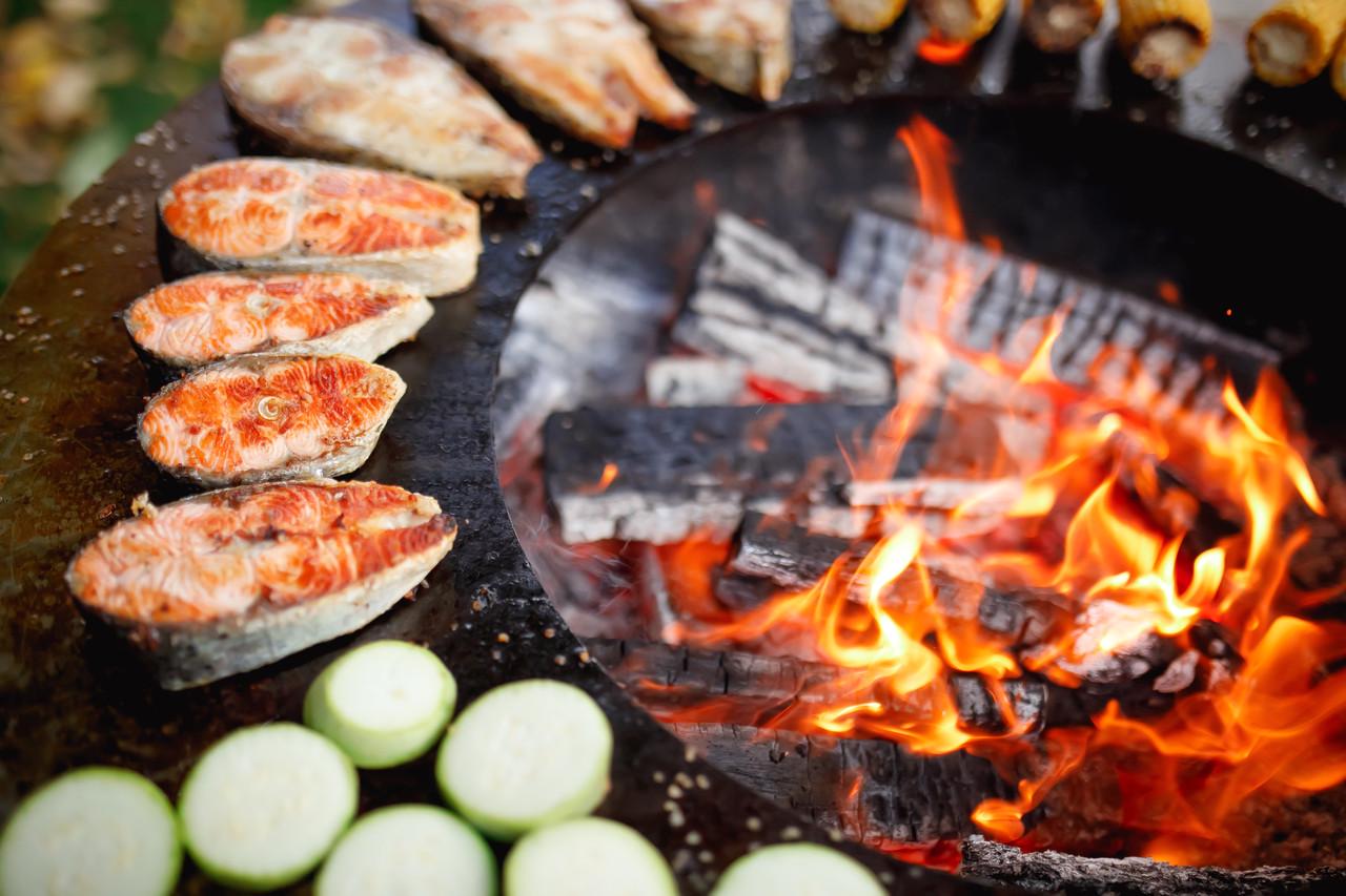 Гриль-мангал барбекю з великою відкритою тумбою Smoke House Holla Grill Black Wide (600002) - фото 9