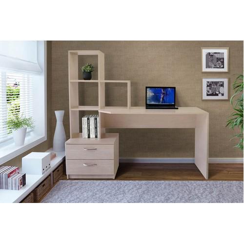 Стол компьютерный с полками СК-10 Дуб Атланта (16921335) - фото 2 Стол компьютерный с полками СК-10 Дуб Атланта (16921335) - фото 2