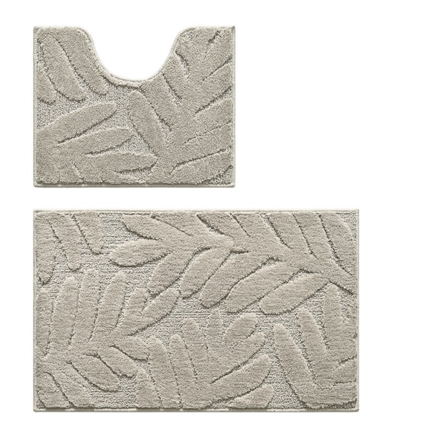 Комплект ковриков для ванной комнаты и туалета микрофибра противоскользящий Серый (33357674) Комплект ковриков для ванной комнаты и туалета микрофибра противоскользящий Серый (33357674)