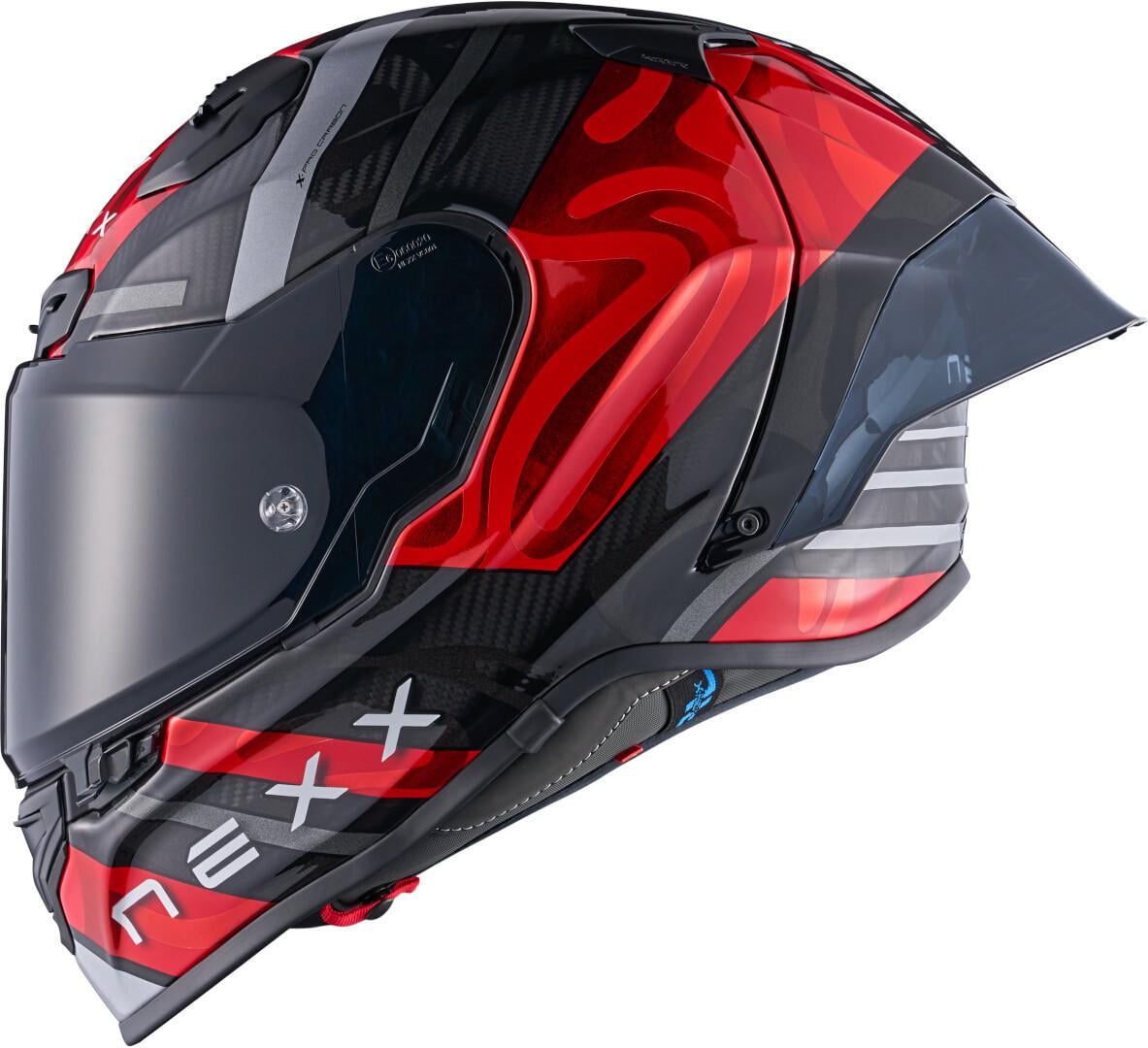 Мотошлем Nexx X.R3R SWIRL L Carbon/Red (50825)