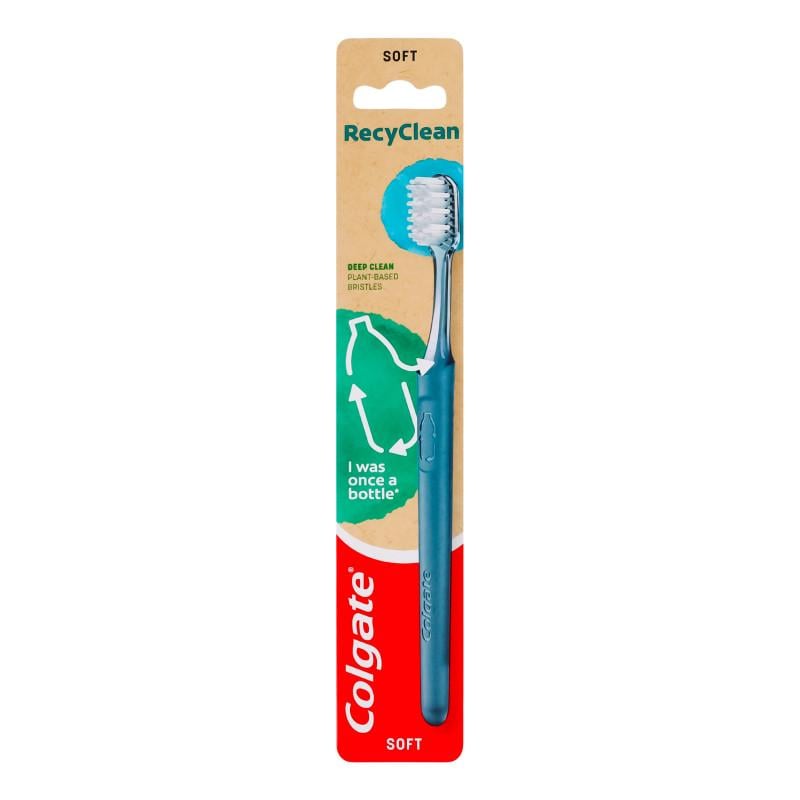 Зубна щітка Colgate RecyClean м'яка 1 шт. (8718951379473)