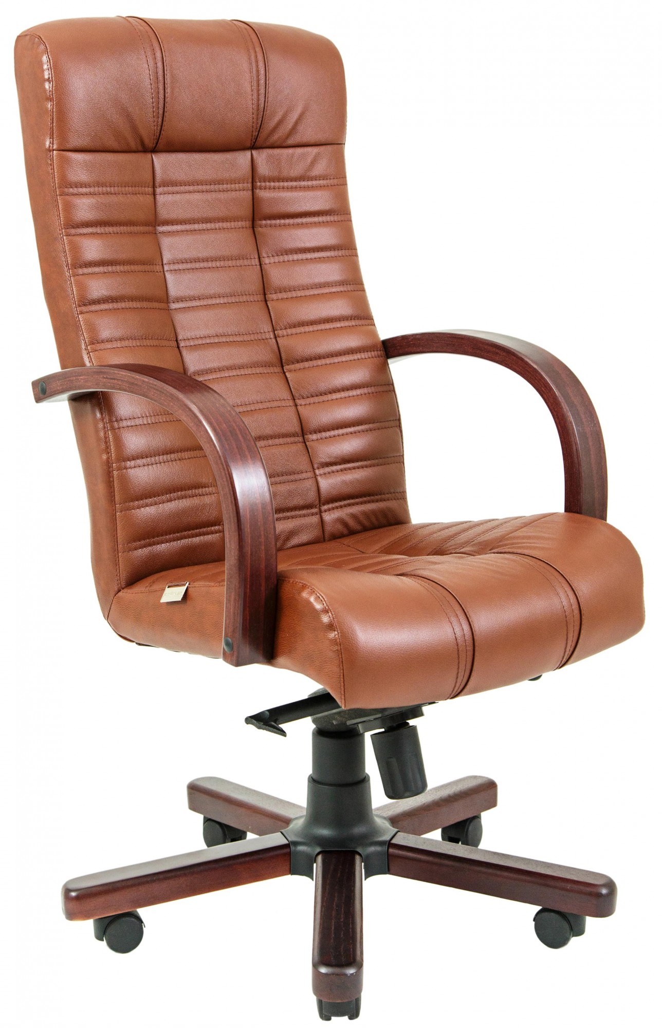 Офисное кресло руководителя Richman Атлант Мадрас Whisky Вуд Вишня М3 MultiBlock Коричневый (6013ee25ee03ef61f515dcec)