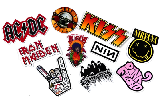 Набор наклеек Музыка Легенды Рока для гаджета/телефона 10 шт. (10061)