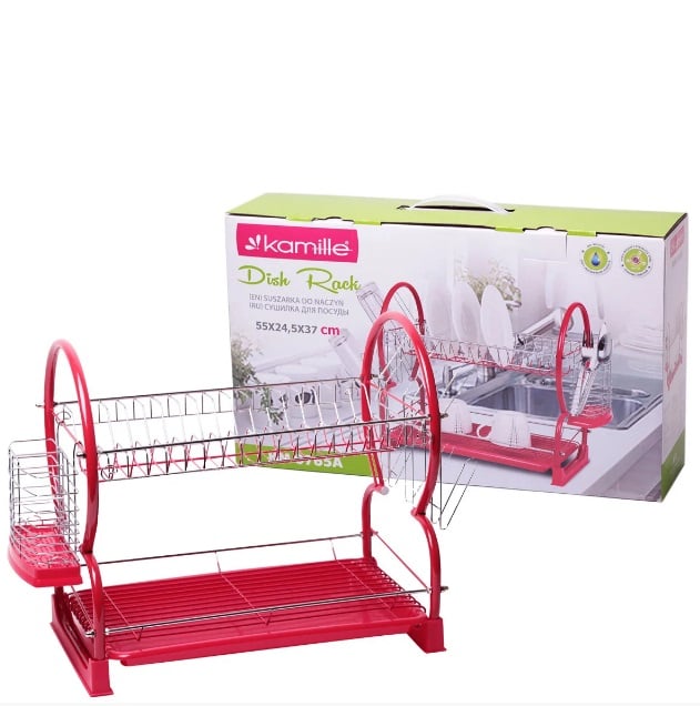 Сушилка для посуды Kamille 55х24,5х37 см (KM-0765A)