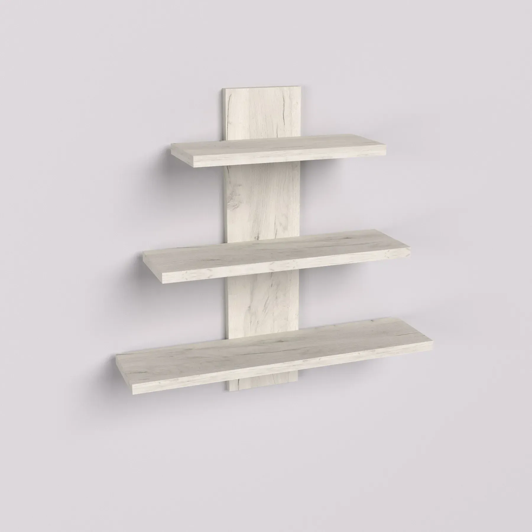 Полка навесная Kontinent П-1 50х14х50 см Дуб Крафт Белый (52718042) - фото 2