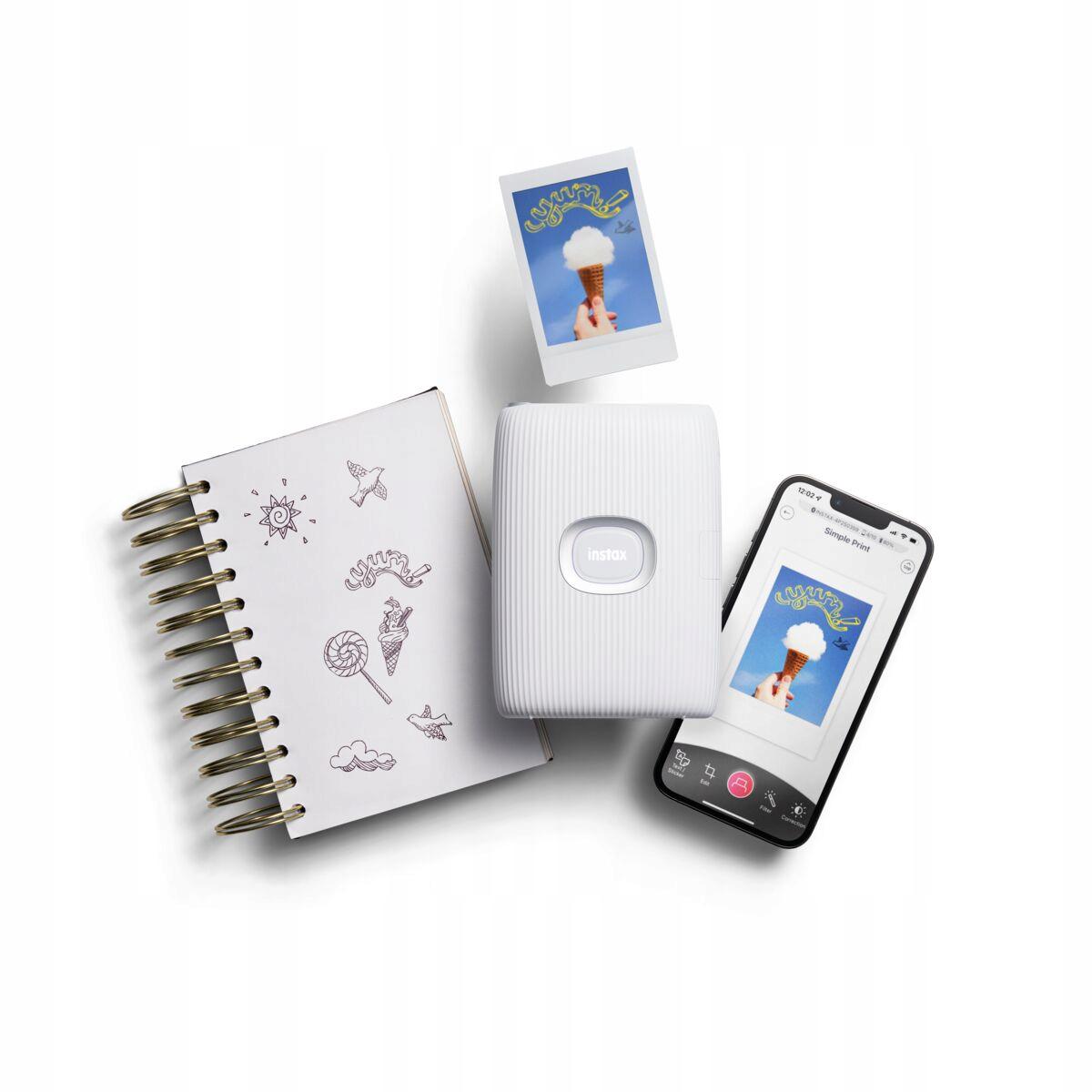 Портативный фотопринтер Fujifilm Instax Mini Link 2 SE/Splatoon Edition 3 White - фото 4