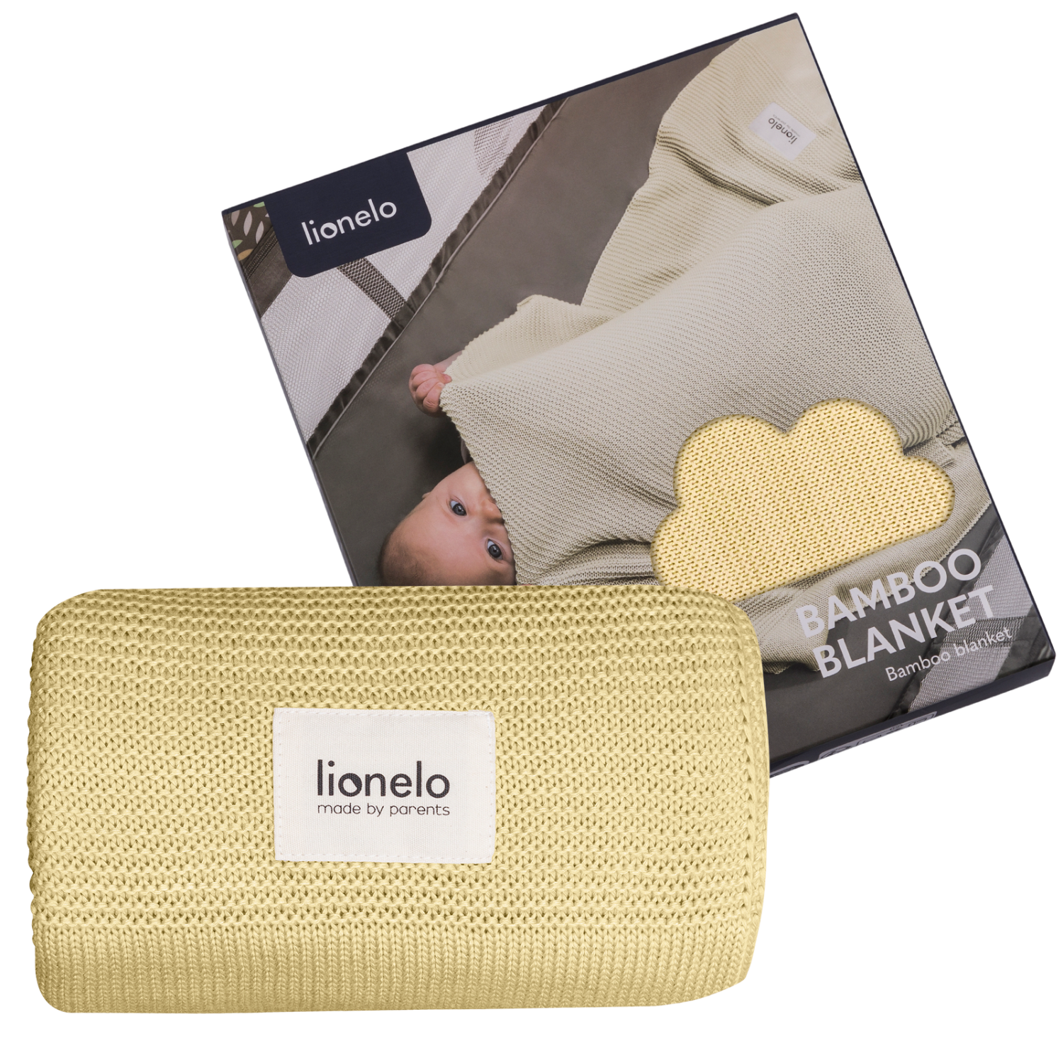 Покрывало Lionelo Bamboo Blanket Yellow/Lemon