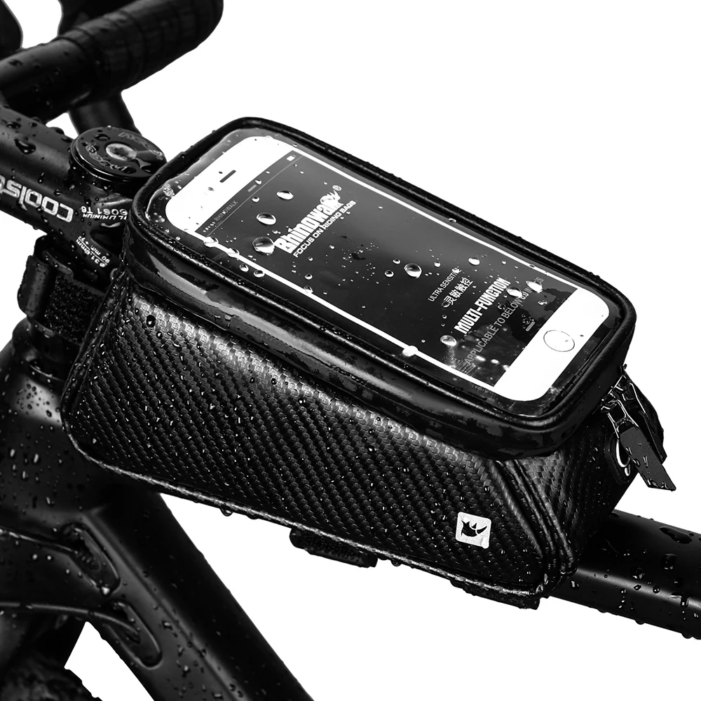 Велосумка Rhinowalk Bike Phone RK18335 carbon 1,5 л Black