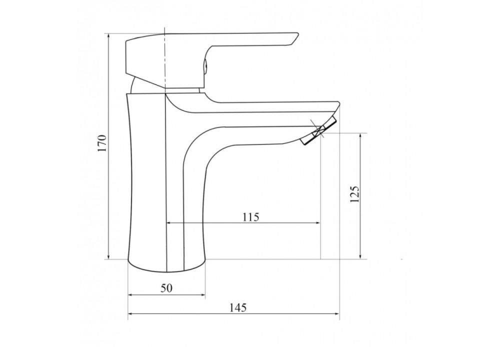 Змішувач для умивальника Brinex 35B 001 - фото 4