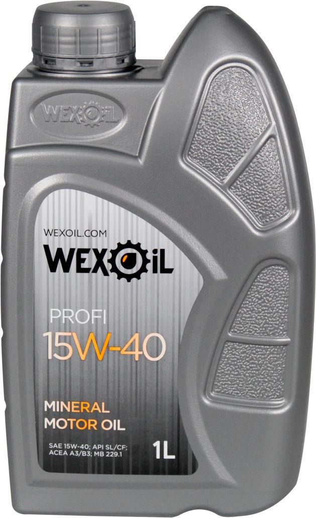 Моторне мастило Wexoil Profi Sl/cf бензин/дизель 15W-40 1 л (1401111)