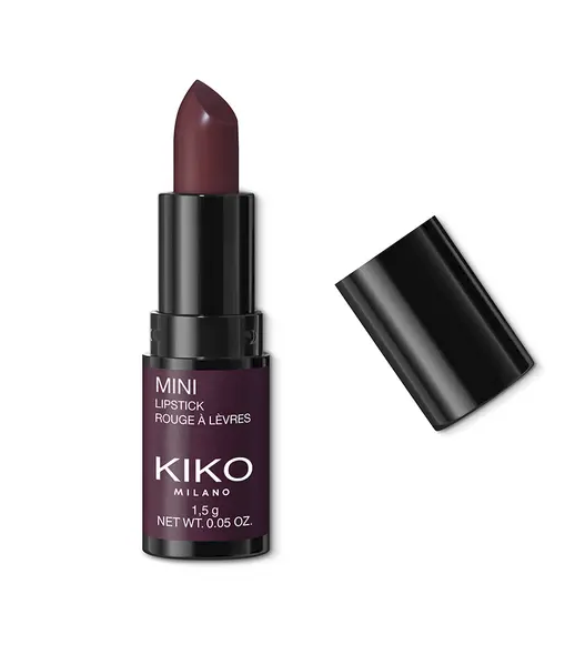 Мини помада Kiko Milano Mini lipstick 06 кремовая матовая Violet Noir 1,5 г