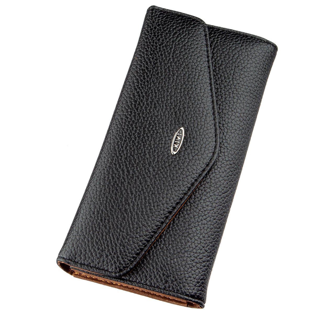 Кошелек женский Kivi-wallet 19061 кожа Черный