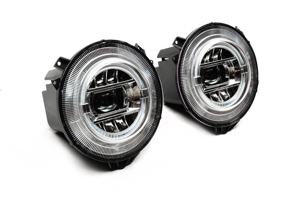 Фары передние дизайн-2023 для Mercedes G сlass W463 2006-2017 г. (119430)