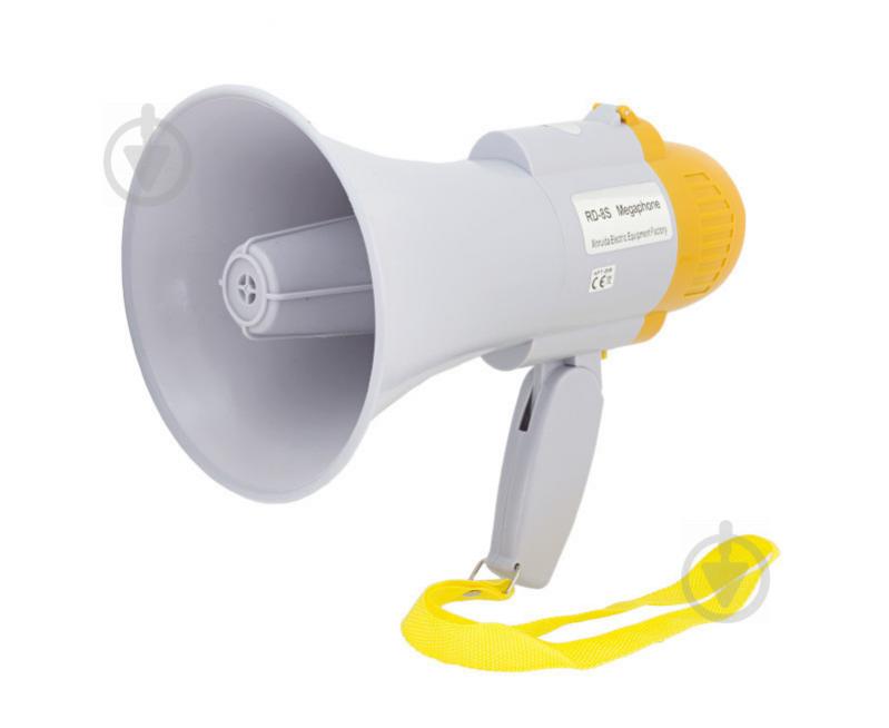 Мегафон рупор гучномовець Спартак RD-8S дальність 200 м White (001196)
