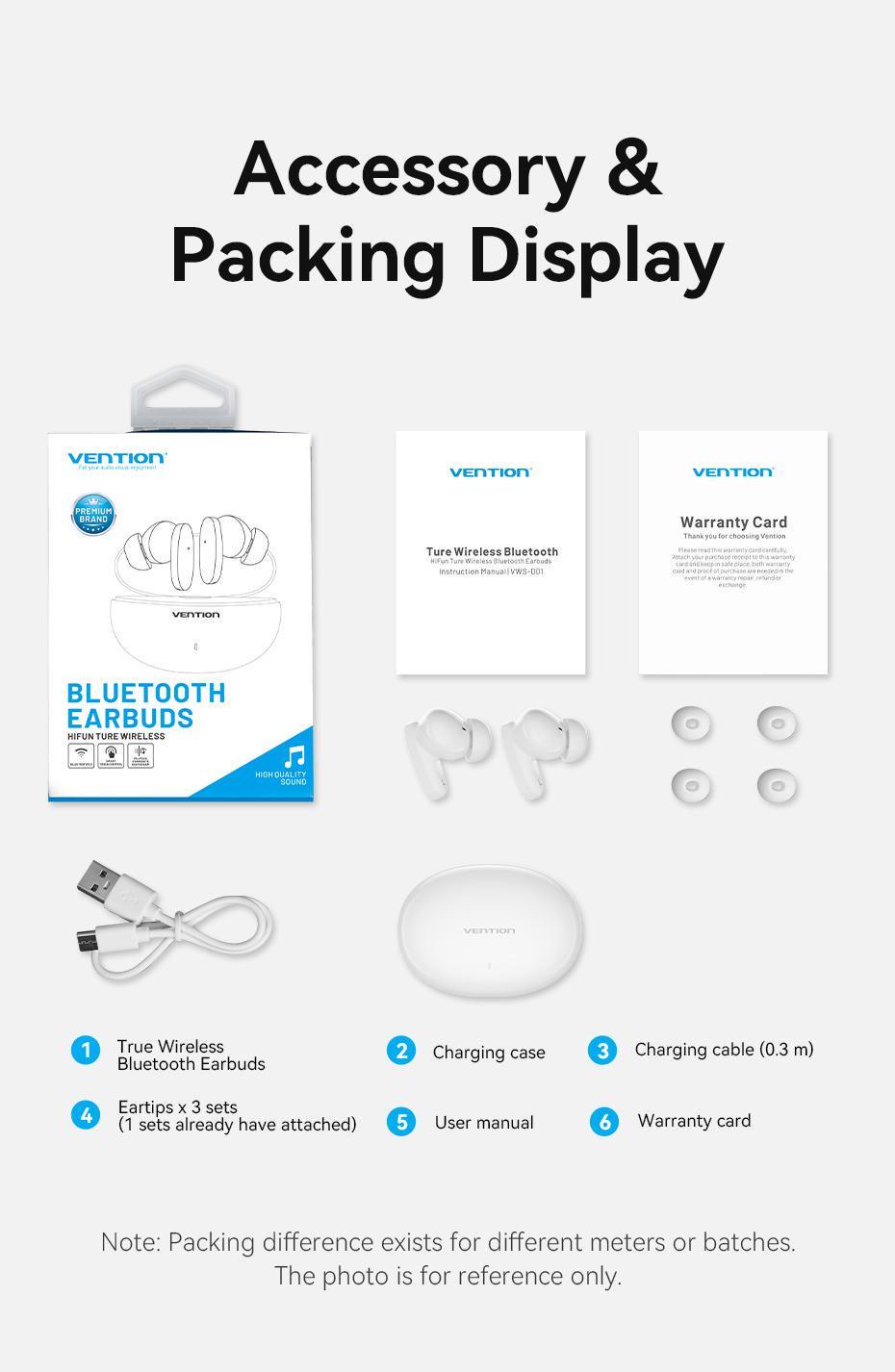 Навушники бездротові Vention Elf E01 Bluetooth 5.3 TWS шумозаглушення AAC/SBC Hi-Fi IPX4 водонепроникні Чорний (NBFB0) - фото 17 Навушники бездротові Vention Elf E01 Bluetooth 5.3 TWS шумозаглушення AAC/SBC Hi-Fi IPX4 водонепроникні Чорний (NBFB0) - фото 17