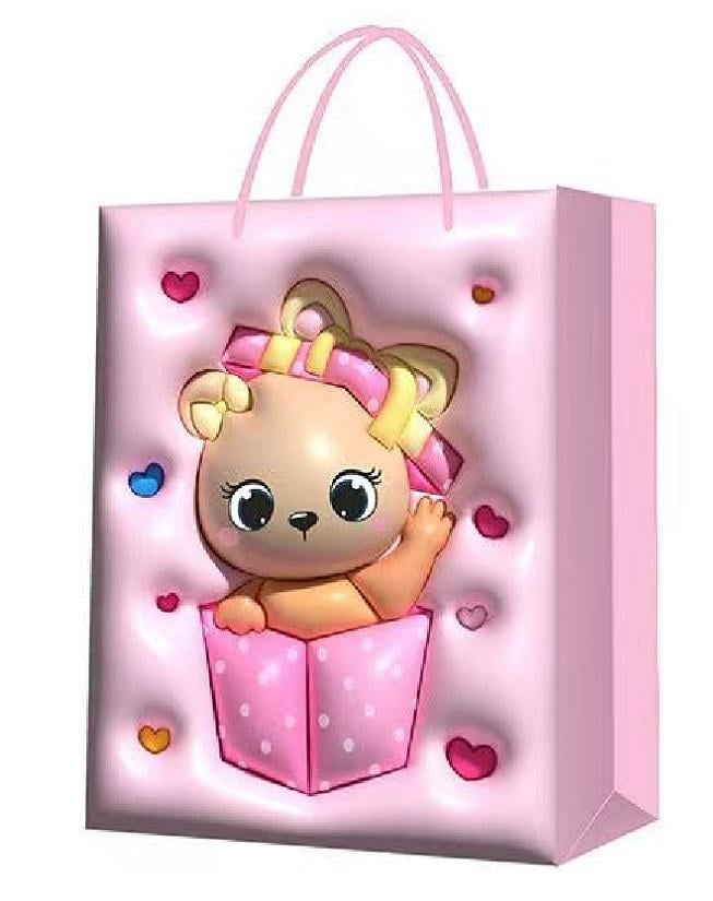 Подарочный пакет Stenson Teddy 3D R96977-S 18х23х10 см