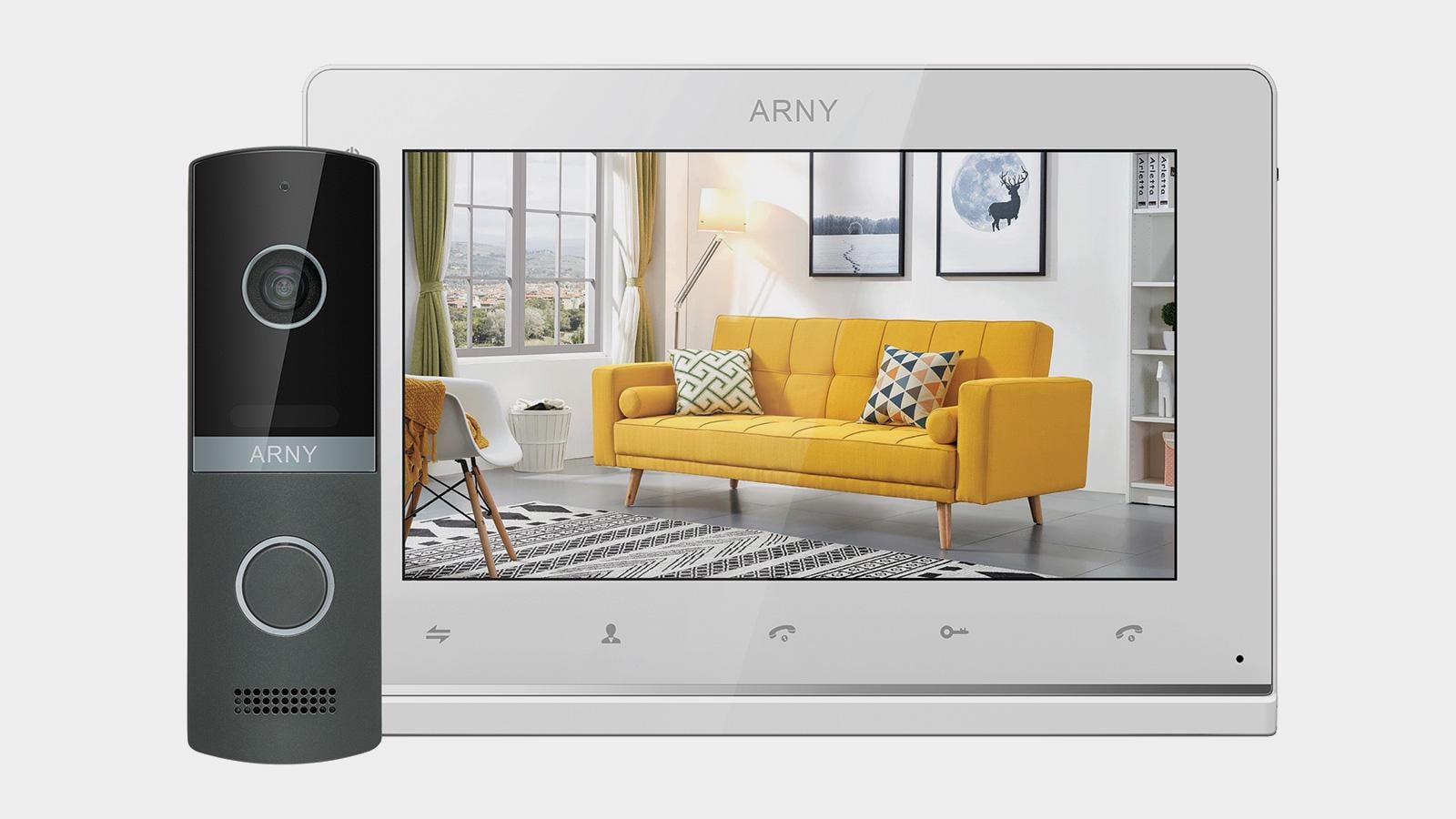 Комплект видеодомофона ARNY AVD-7130 IPS White/Graphite (121957)