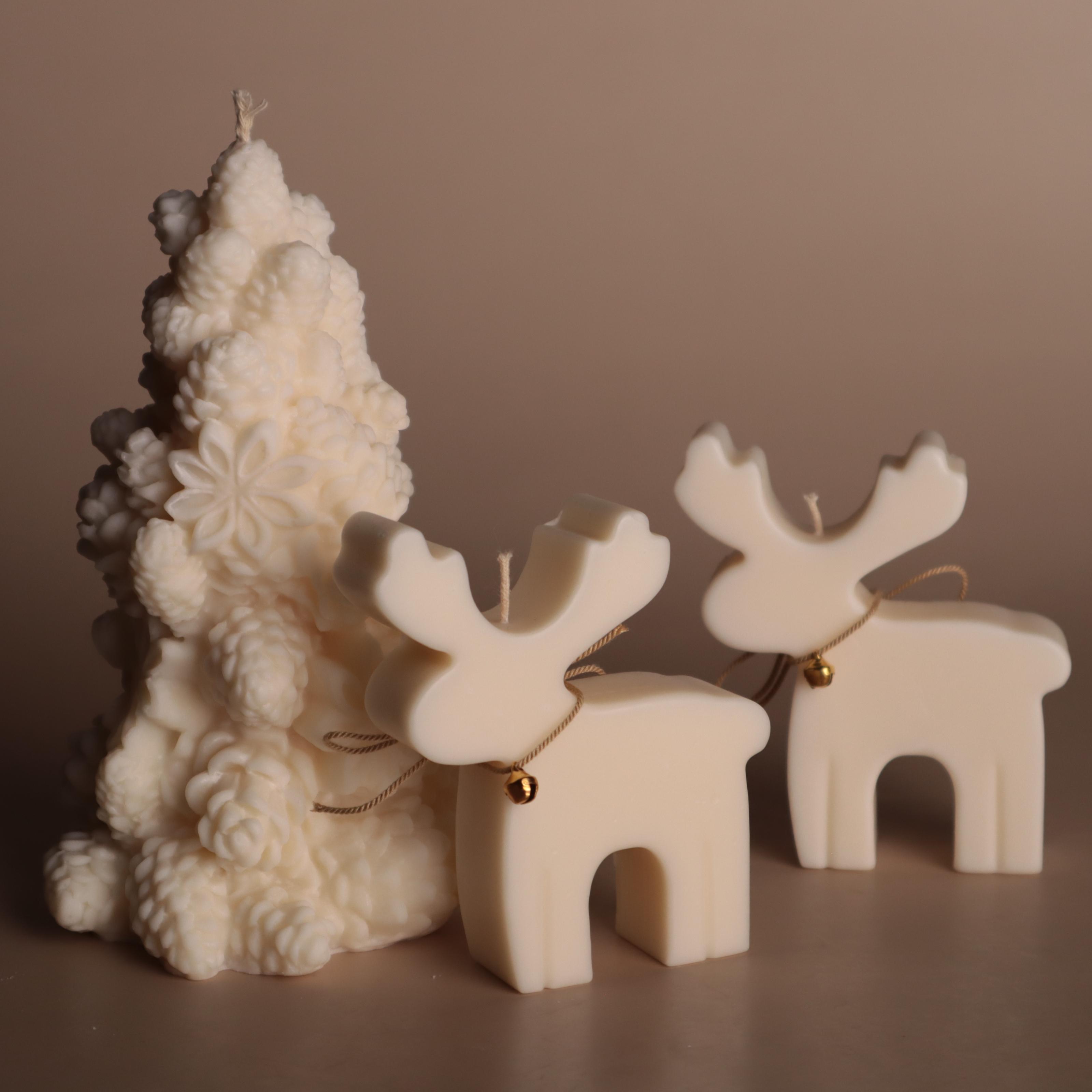 Подарунковий набір аромасвічок Wax Harmony Ваніль Ялинка з шишок та Олень (300591)